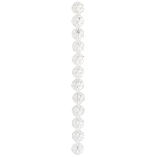 12 Pack: Crystal Faceted Glass Round Beads, 18mm by Bead Landing™